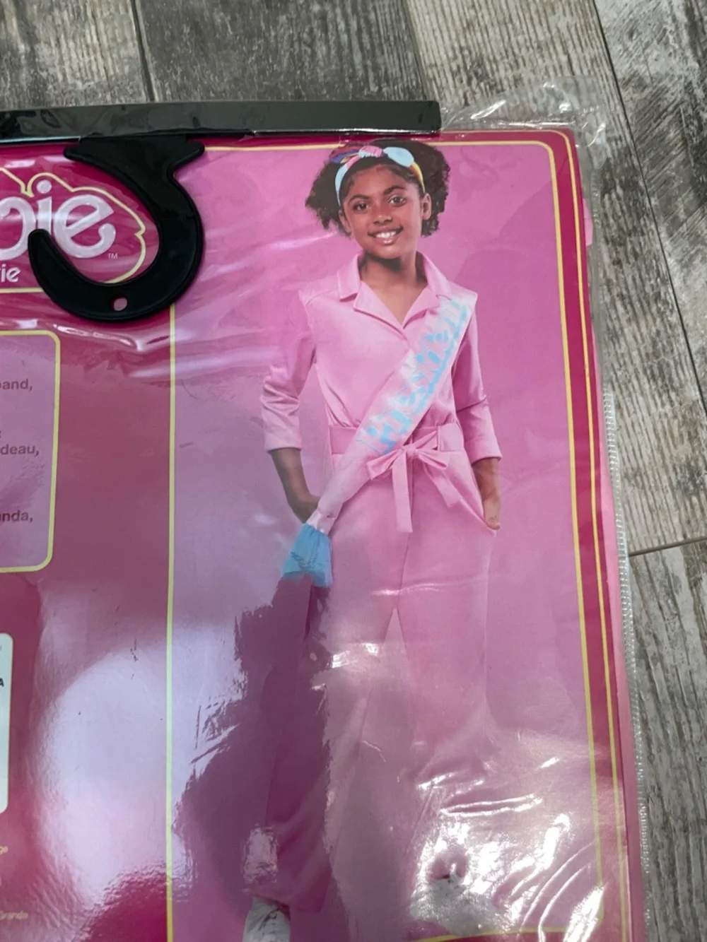 Barbie Pink Jumpsuit Costume with Sash and Headband